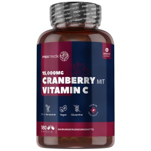 Cranberry mit Vitamin C Cranberry Kapseln mit Vitamin C