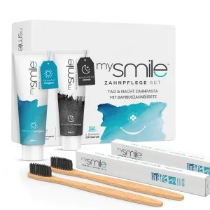 mysmile Tag und Nacht Paste mit Bürste