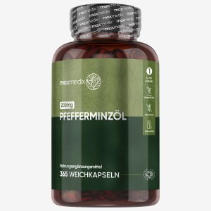 Maxmedix Pfefferminzöl- Weichkapseln