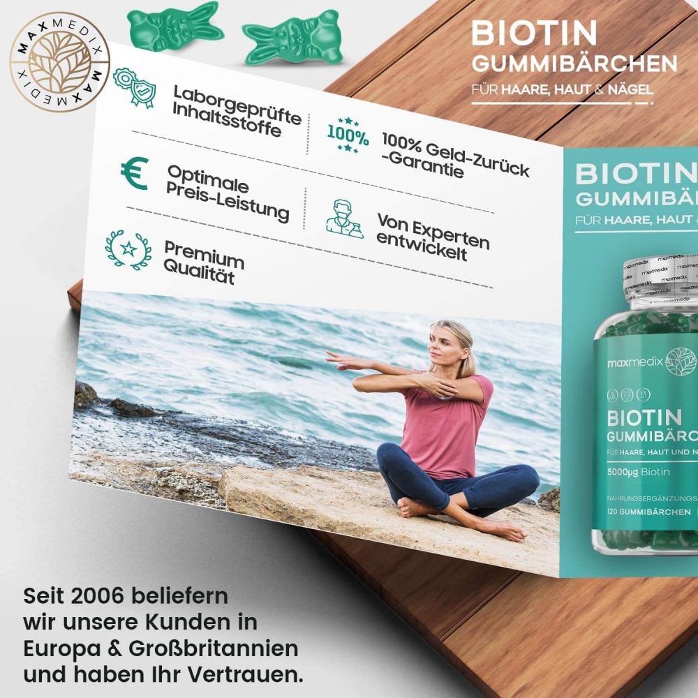 Biotin-gummibärchen-Broschüre