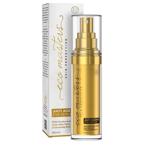 Anti Aging Augenserum - 30 ml mit Hyaluronsäure - Reduziert Tränensäcke und Augenringe