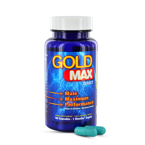 Gold Max Kapseln - 450mg- 60 Kapseln - Natürliches Mittel Für Leistungsfähigkeit & Ausdauer bei Männern