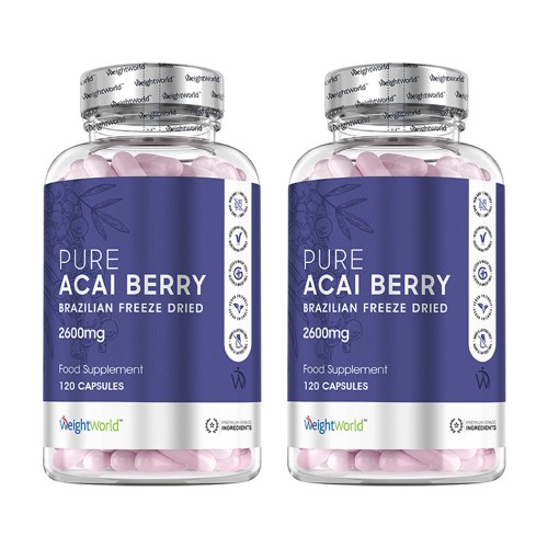 Pure Acai Kapseln - Potenzmittel für Männer zur Potenzsteigerung - 2er Pack