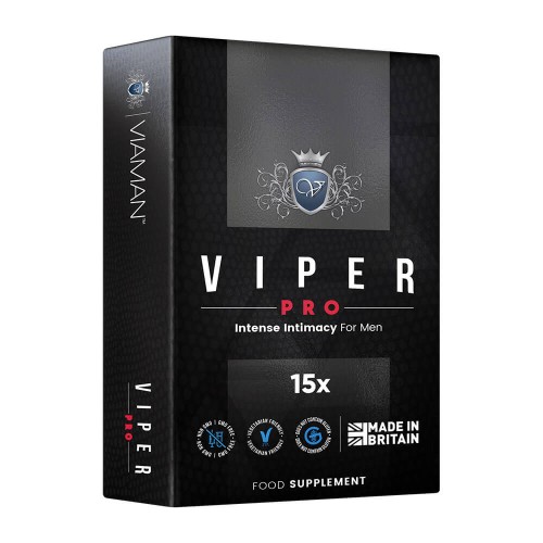Viaman Viper Pro - 15 Tabletten - Hilfe bei Errektionsstörungen - Für mehr Lust und Leistung