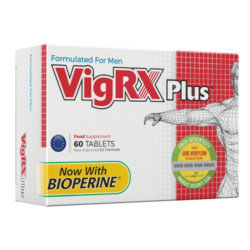 Plus - 60 Tabletten - Natürliches Potenzmittel  für Männer mit Bioperin